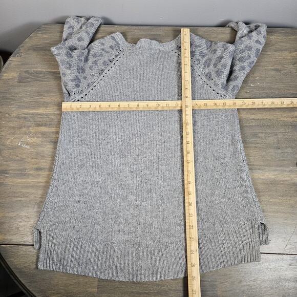 Rebecca Taylor Womens Sweater Wool Cashmere Pullover Size Small Animal Print - Picture 6 of 7